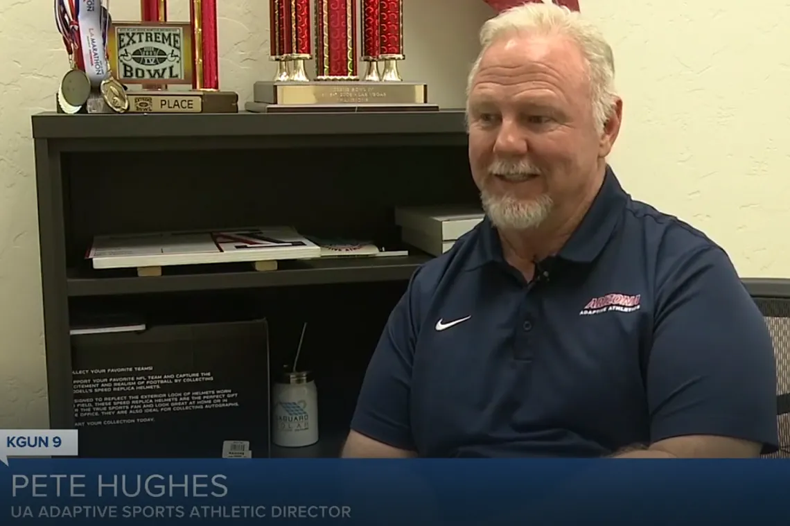 Pete Hughes, Adaptive Athletics Director, during an interview.